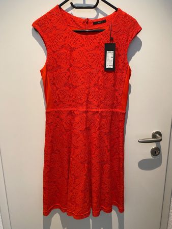 Kleid Damen 38 rot mit Spitze von Zero NEU mit Etikett
