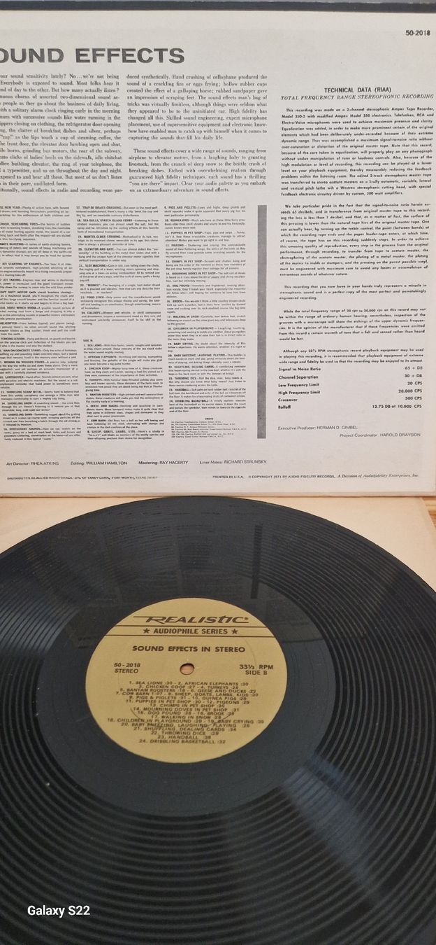 Schallplatten: Sound Effects In Stereo – Gebraucht aus Yvonand von RF-VINYL 5