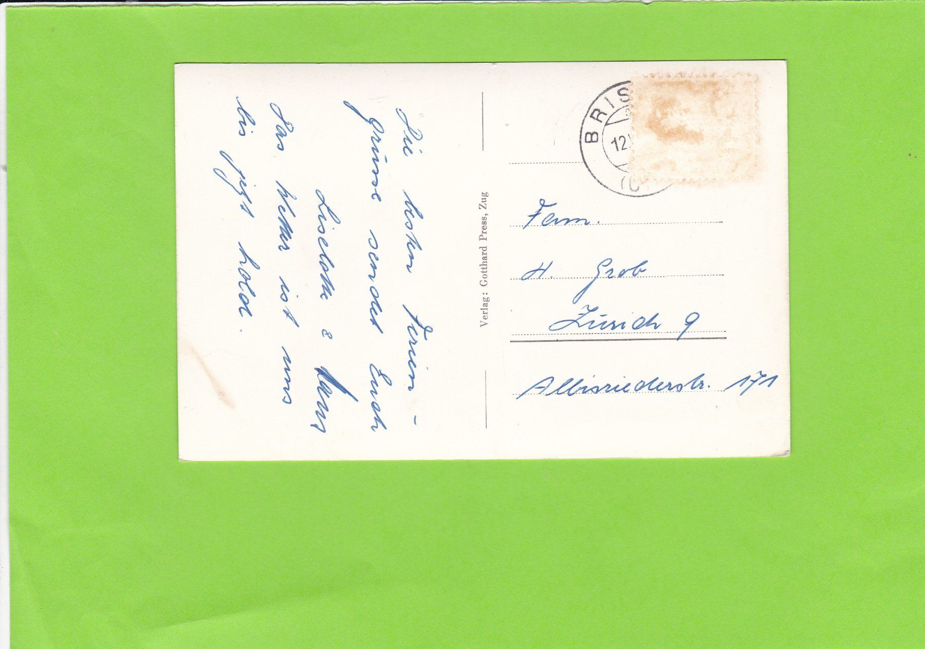 Cartoline postali: Maderanertal-Golzernsee – Usato da St. Peterzell venduto da neckertal 1
