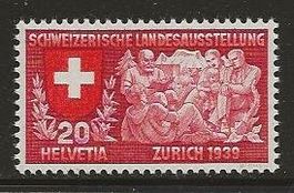1939 ABART 20 Rp. Landesausst (d), postfrisch