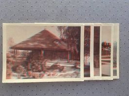 5 cartes postales Dorf Olympique Berlin 1936-Plastoreoskop
