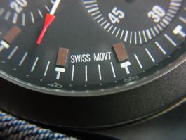 AusVerkauf Titan Head Herren Uhr Chronograph Swiss ETA Werk