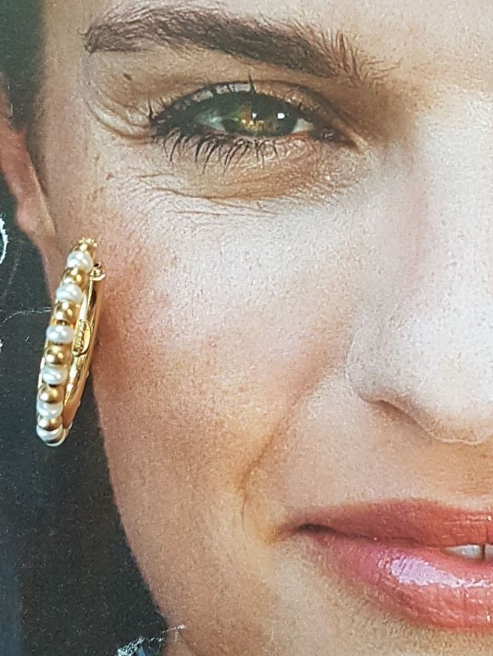 Orecchini pendenti & Orecchini a lobo: Edle Ohrcreolen in Perlen/Gold Design – Nuovo (secondo la descrizione) da Unterägeri venduto da Altgoldschmuck 8