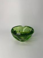 Cendrier italien 1950 Murano en verre soufflé