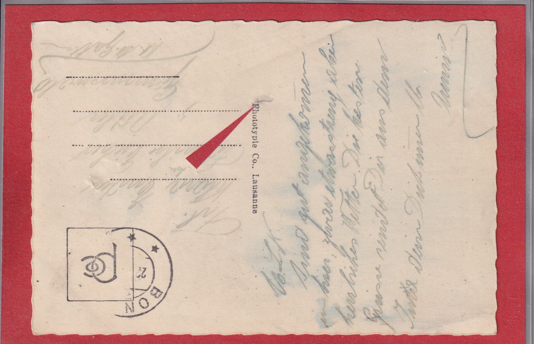 Cartoline postali: Bonfol - Société de consomation - 1938 – Usato da Orvin venduto da Pyaeschli 1