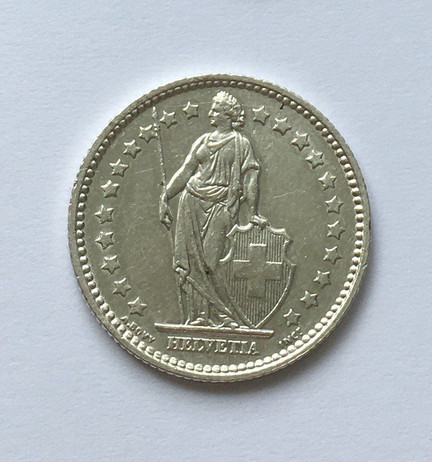 Tutti le monete: 1955 1 Franken -unz – Usato da Kirchberg SG venduto da Zenhad69 1