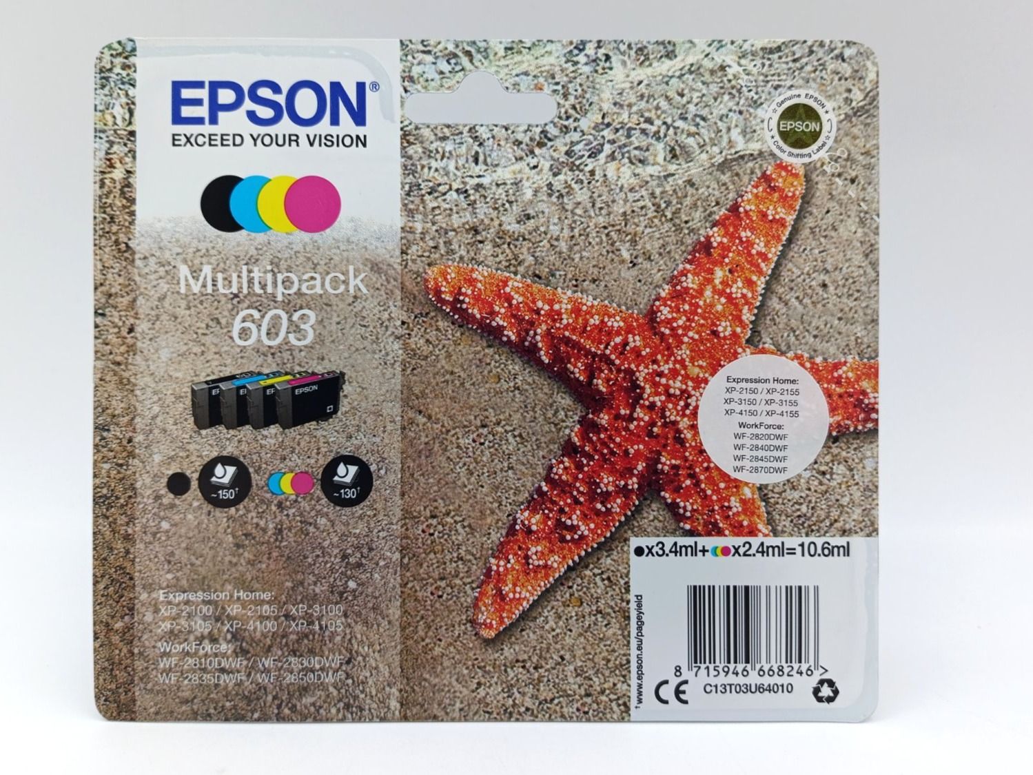 Epson Cartucce per stampanti & toner: Epson Multipack 603 Druckerpatronen – Nuovo e nell'imballaggio originale da Wil SG venduto da Donaldus