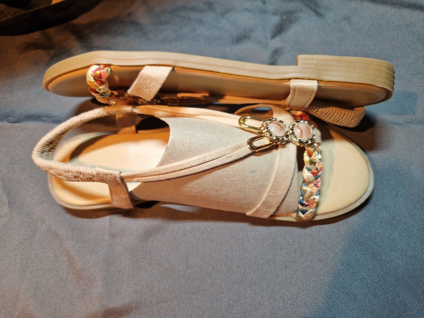 Scarpe da donna: Sandale mit Steinen – Nuovo (secondo la descrizione) da Niederbipp venduto da Trude04 2