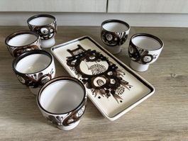 Set Handgemachtes Luzerner Keramik