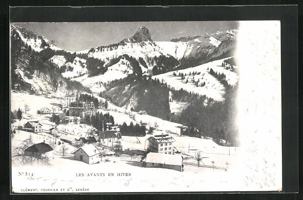 Cartes postales: Les Avants, Ortsansicht aus der Vogelsch – D'occasion à Berlin par bartko-reher