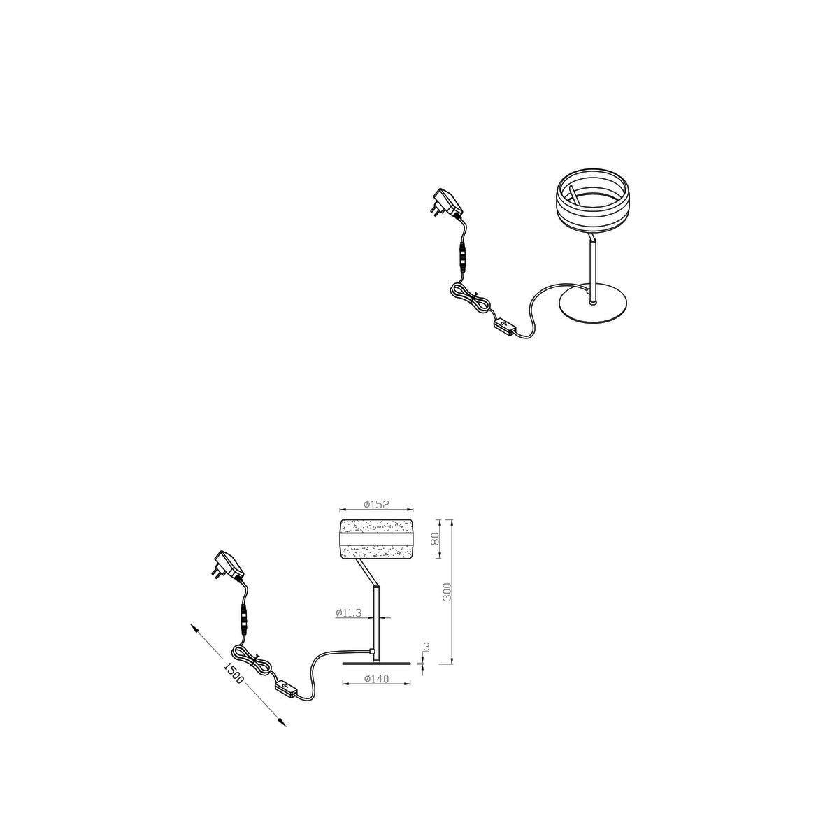 Lampade: LED Tischleuchte, CCT, 30 cm Höhe – Nuovo (secondo la descrizione) da Kreuzlingen venduto da Smart-Light 7