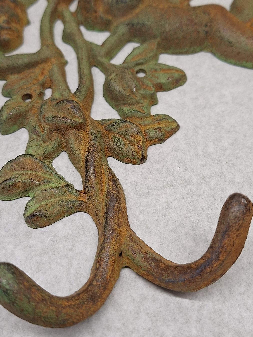Ferramenta: Wandhaken Eisen im Antiklook.Engel – Nuovo e nell'imballaggio originale da Rheinfelden venduto da Cleopatra2000 2