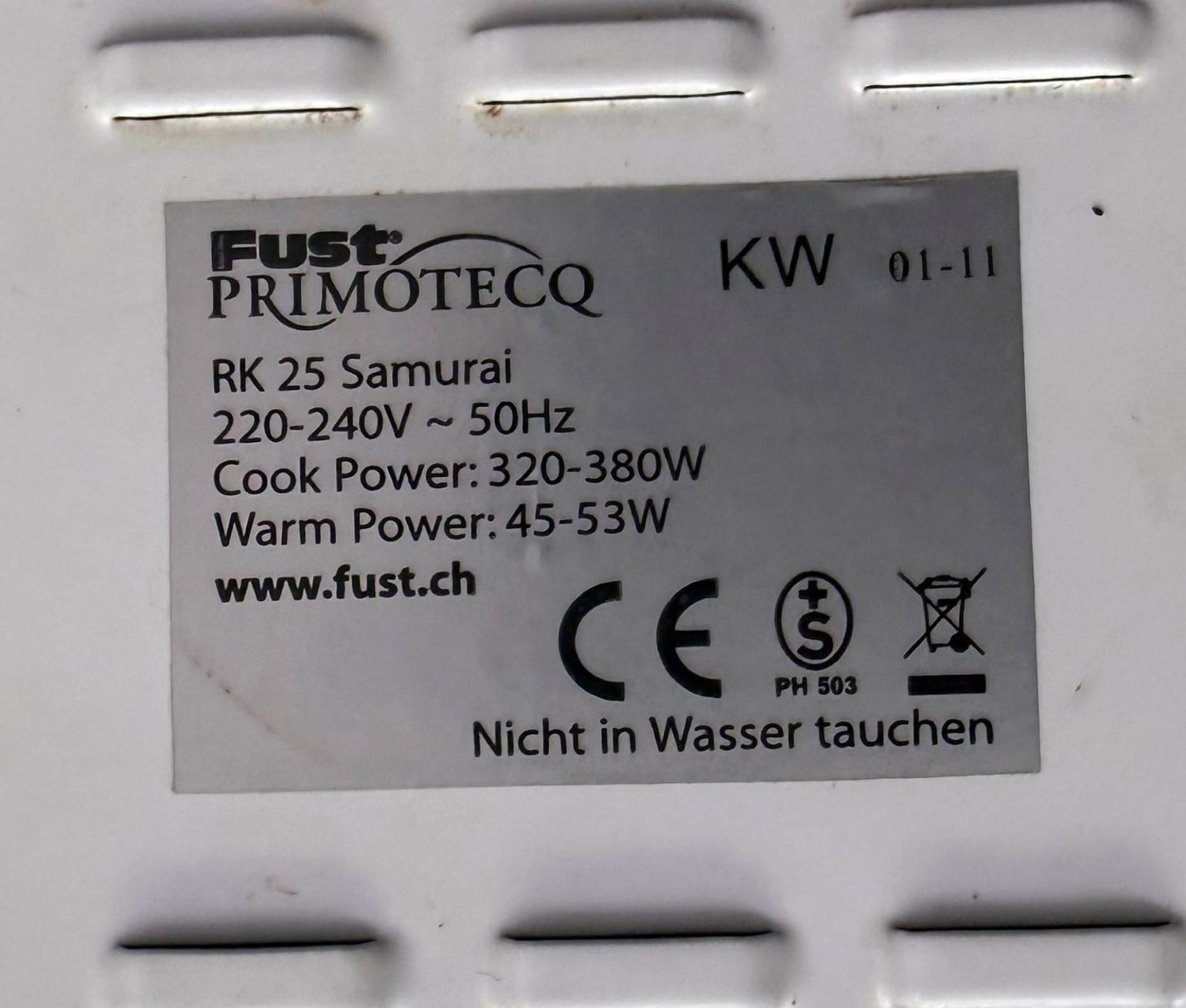 Elettrodomestici da cucina: Reiskocher RK 25 Samurai – Usato da Zürich venduto da Ypar 2