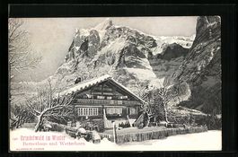 Grindelwald, Bernerhaus und Wetterhorn m