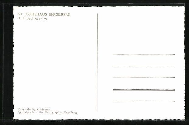 Cartoline postali: AK Engelberg, St. Josefhaus – Usato da Berlin venduto da bartko-reher 1