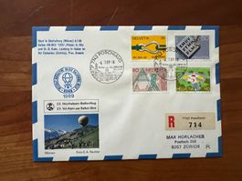 Ballonpost 1989 Poschiavo super Frankatur  (V692)