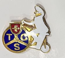 2 Pins TCS Patrouille St. Gallen Nr. 683 und TCS Fahrrad