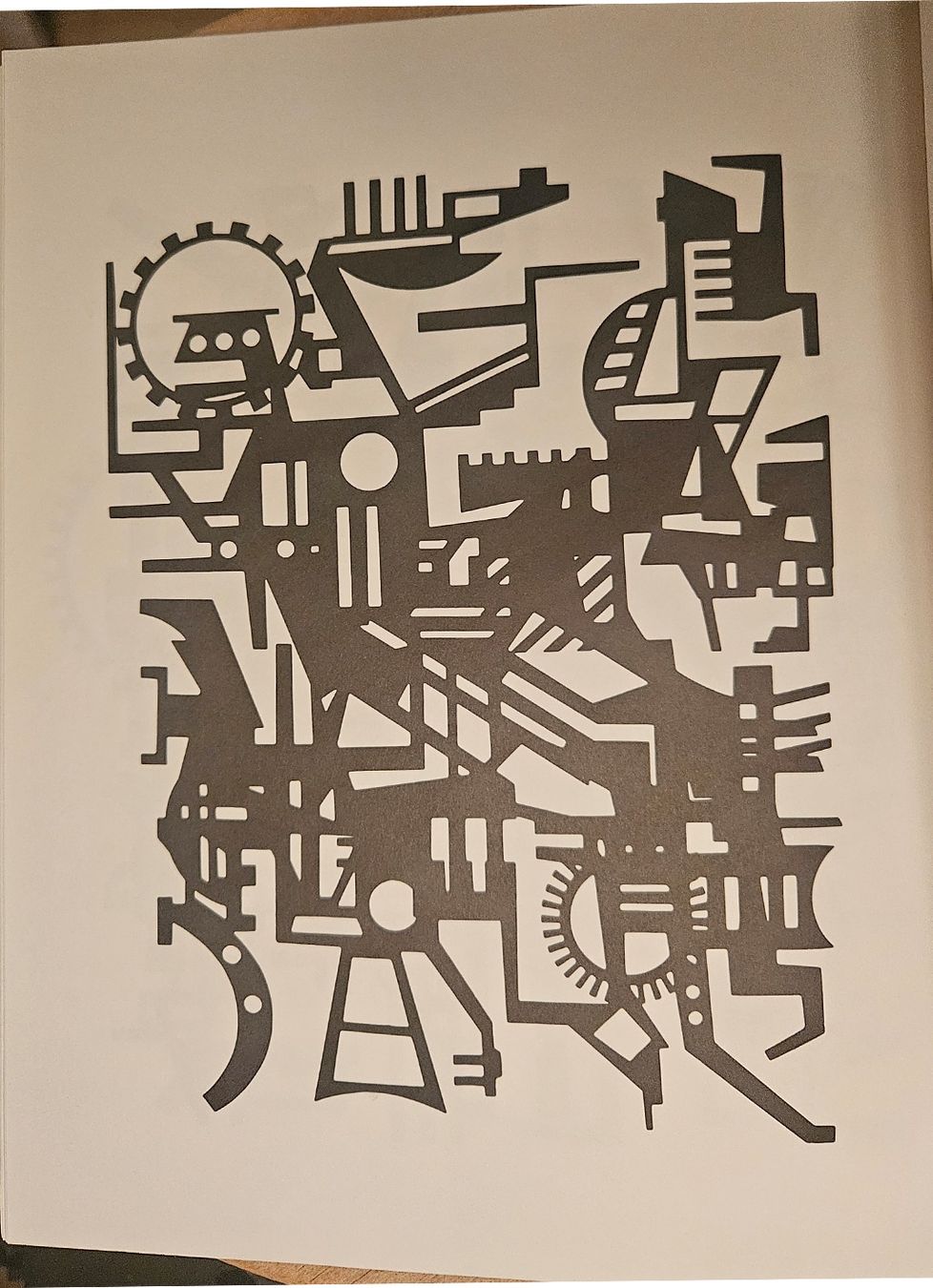 Gemälde: Théodore Bally Mécaniques 1968 Schweizer Kunst – Gebraucht aus Zürich von Nistiman 6