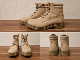 Stiefeletten beige Leder Grösse 39 