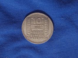 10 Francs 1932 Silbermünze