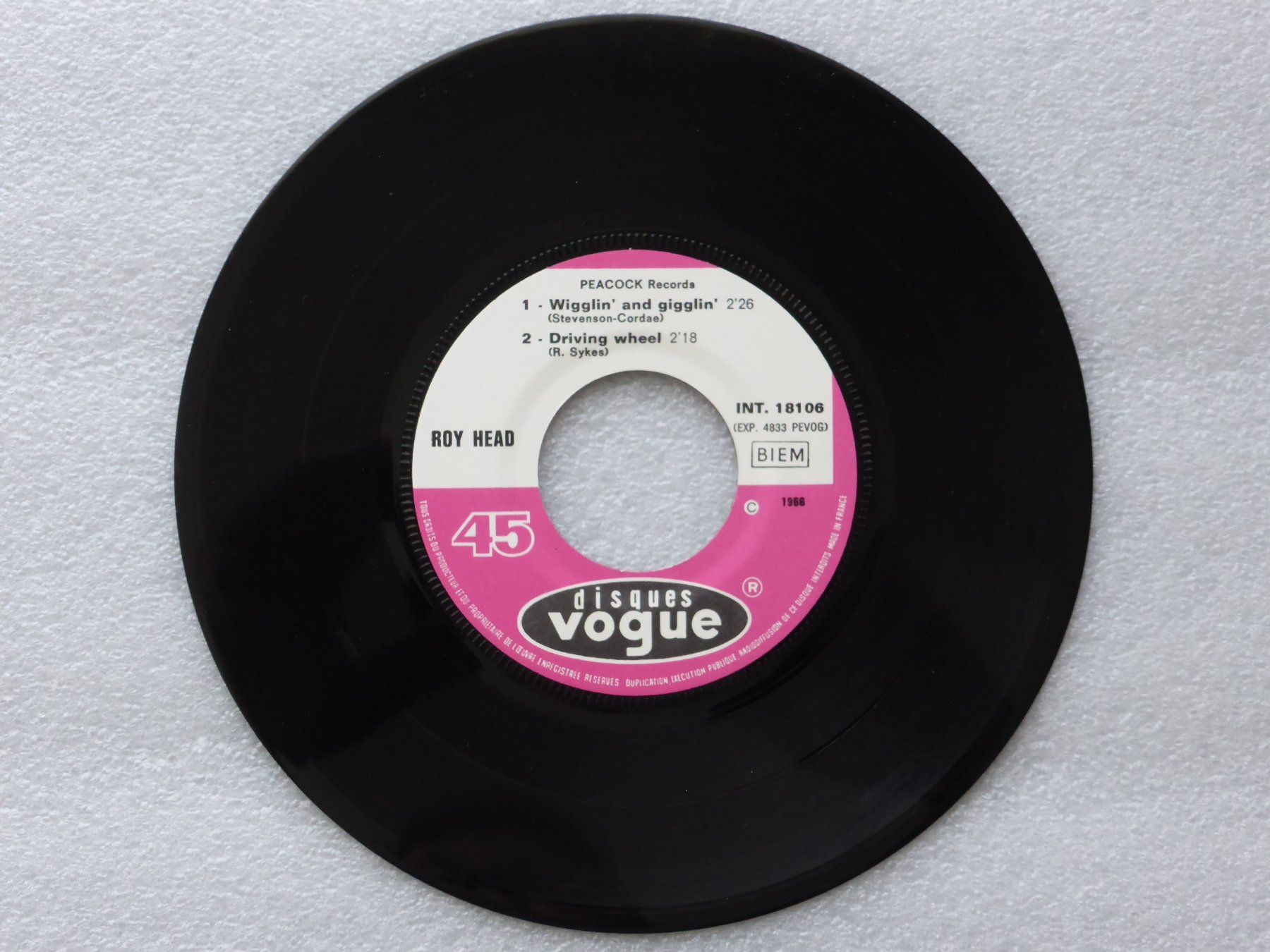 Dischi in vinile: Vinyl Single   EP  ROY HEAD – Usato da Küssnacht am Rigi venduto da Mondkinder 2