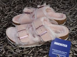 Birkenstock, Arizona Sherling, 33, Veloursleder, Schule, NEU