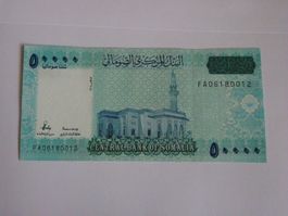Seltene 50000 Shilin Banknote aus Somalia, UNC