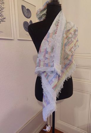 Faliero Sarti cotton-silk Ibiza ecofriendly scarf 75x175