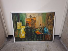 Ölgemälde "Im Atelier" - Kunst für Ihr Zuhause!
