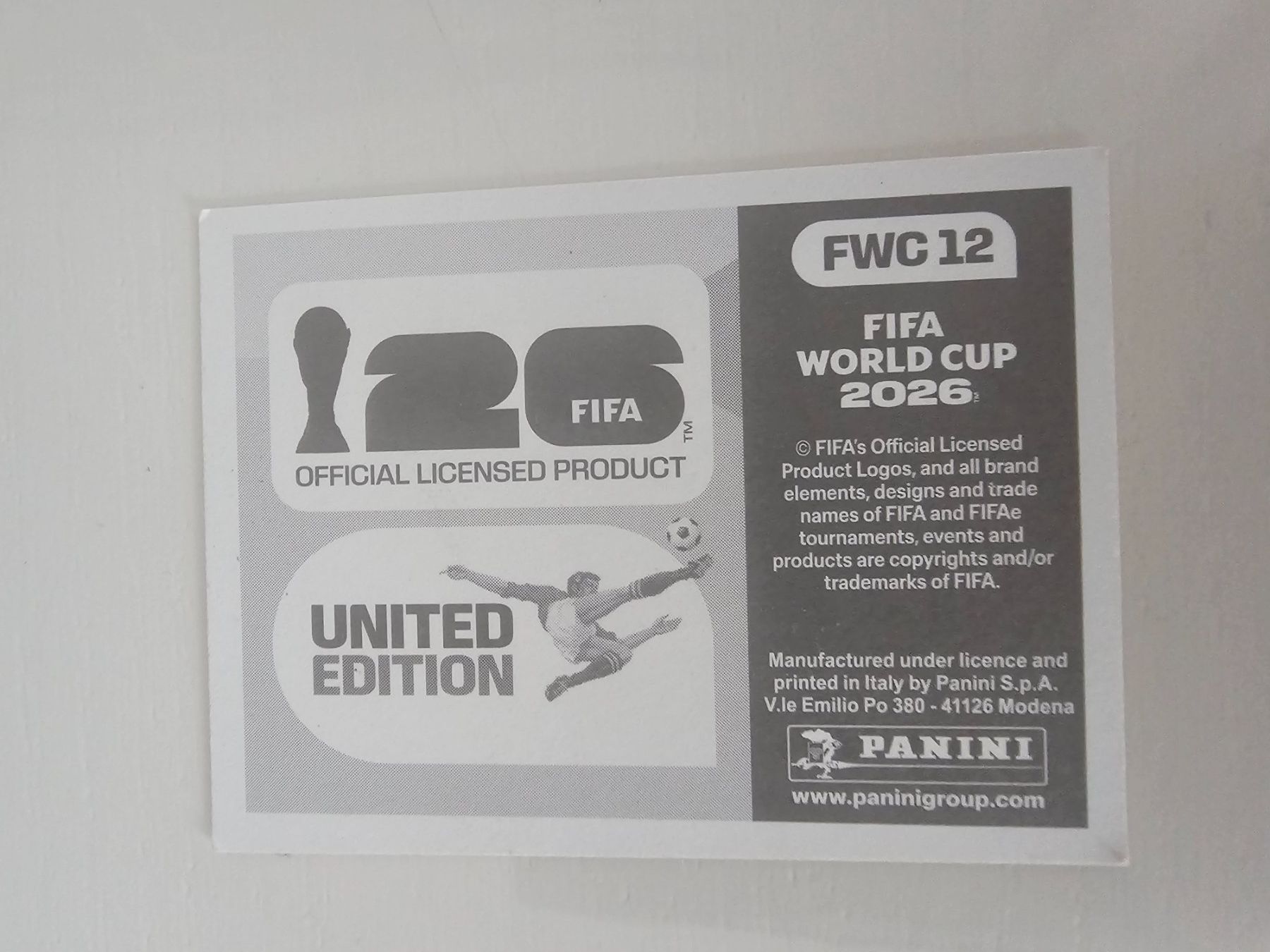 Panini Cartes à collectionner: Fwc 12 – D'occasion à Pregassona par sig_6v2k 1