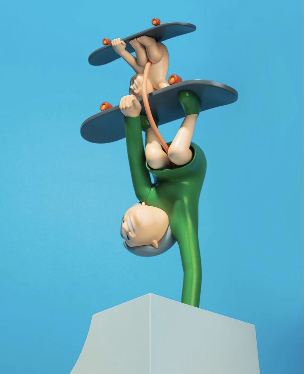 Statuette: JOAN CORNELLÀ DOUBLE HANDSTAND Figure sold out! – Nuovo e nell'imballaggio originale da Lausanne venduto da Tintin032 2