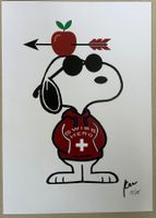 KeC: Snoopy Swiss Hero, POP Art, signiert  12/15