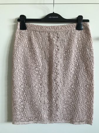 Jupe crayon dentelle rose poudré MARCCAIN T36
