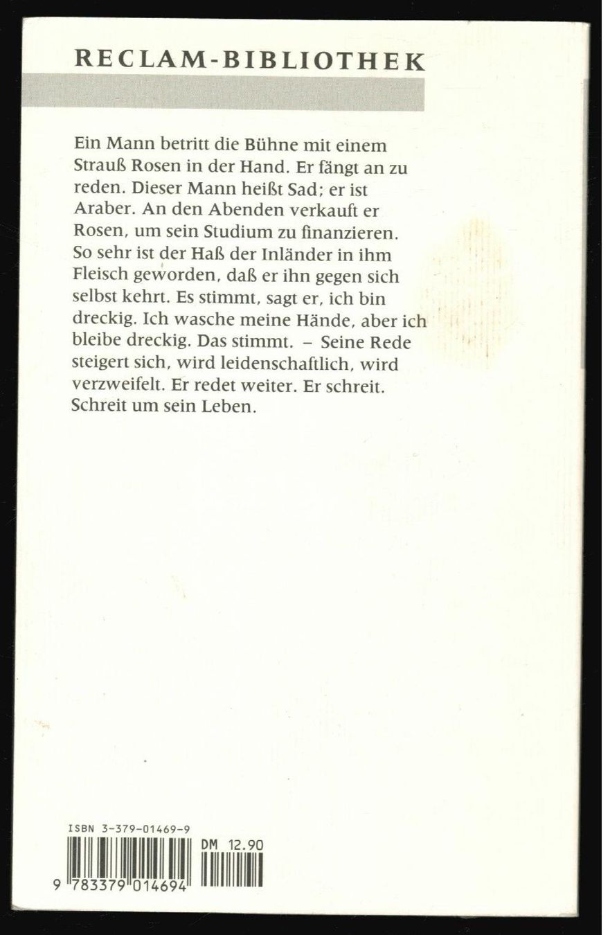 Libri: Reclam; Robert Schneider; "Dreck" – Usato da Zürich venduto da tol_b7c7 1
