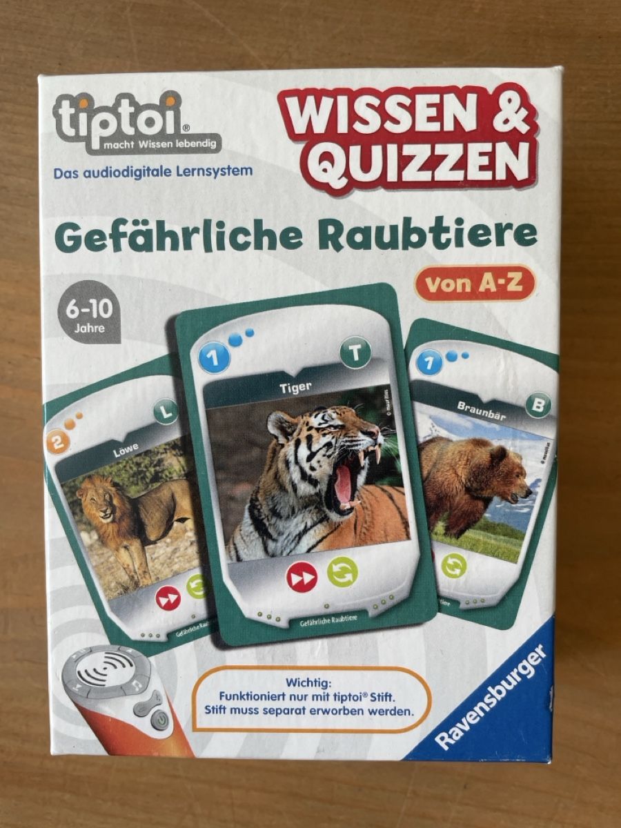 Tiptoi Spiele: Tiptoi: Gefährliche Raubtiere  – Gebraucht aus Kilchberg ZH von Kiri7