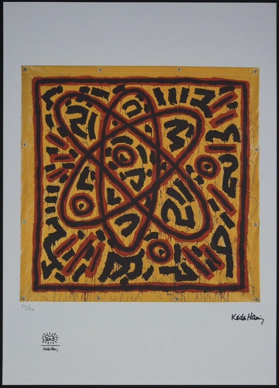 Foto & Immagini: KEITH HARING   HANNUMMERIERT DRUCKSIGNIERT – Usato da Gersau venduto da grafik-kunst