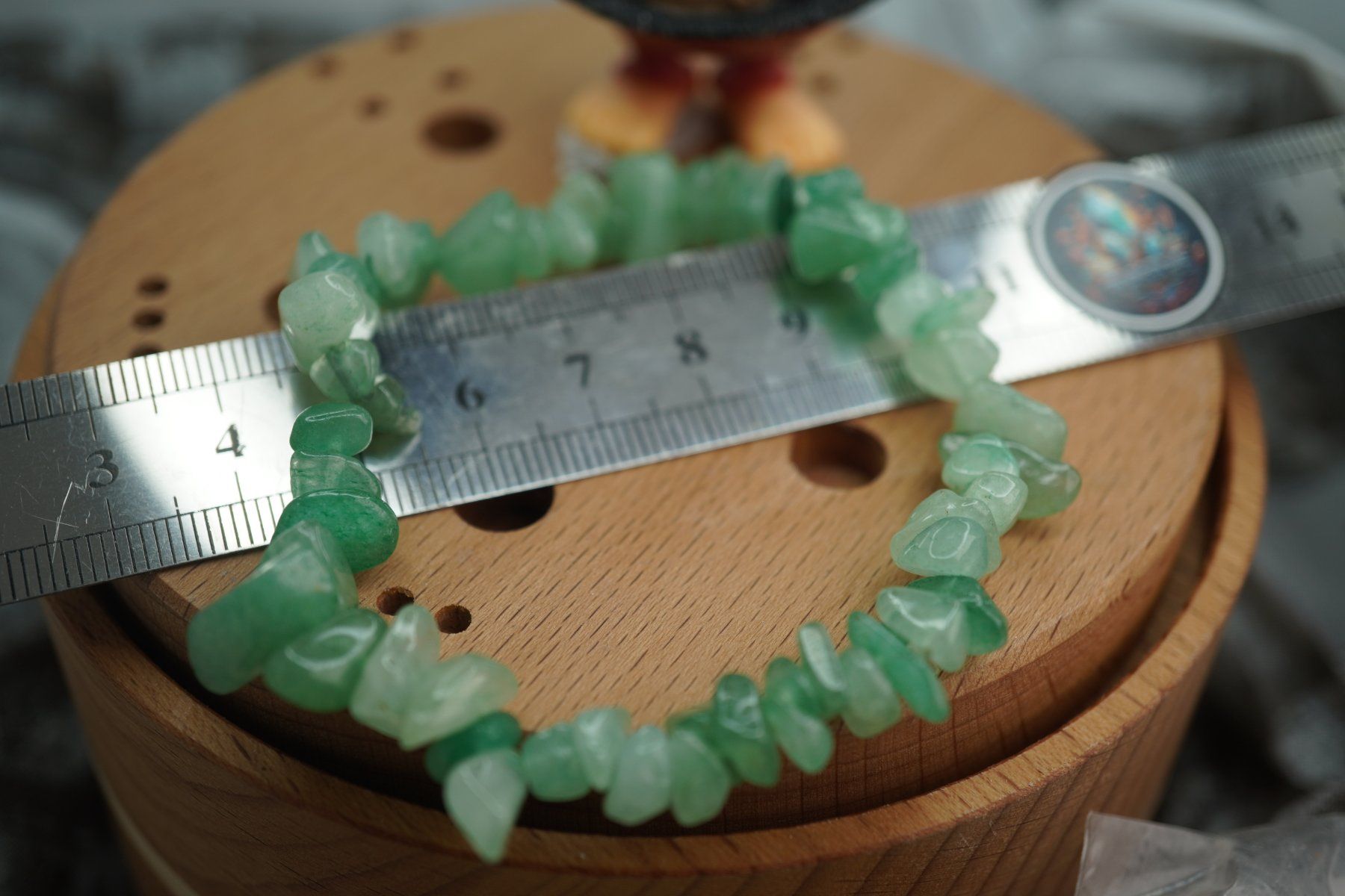 Minerali & Pietre curative: Aventurin Grün  Splitter elastisches Armband  Ab 1.- – Nuovo e nell'imballaggio originale da Eschenbach SG venduto da topstone 1
