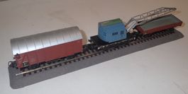 Märklin H0 Rettungszug  mit Kranwagen (3 Wagen) für Bastler