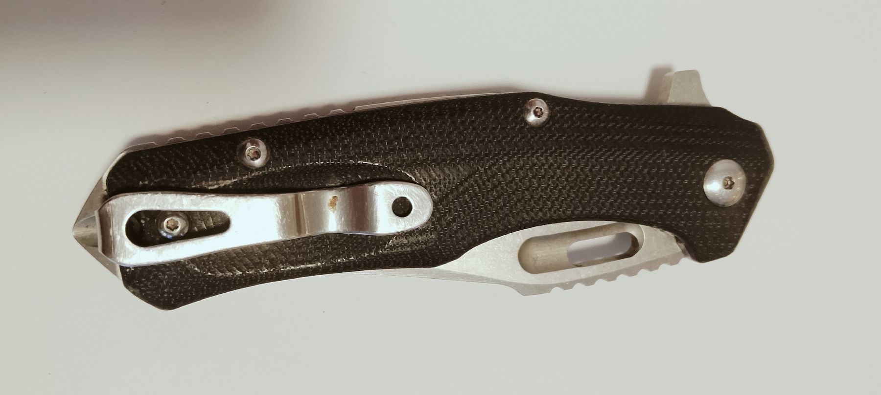 Taschenmesser: Böker einhand Sackmesser micarta griffe – Gebraucht aus Biel/Bienne von Vintage-timearts 3