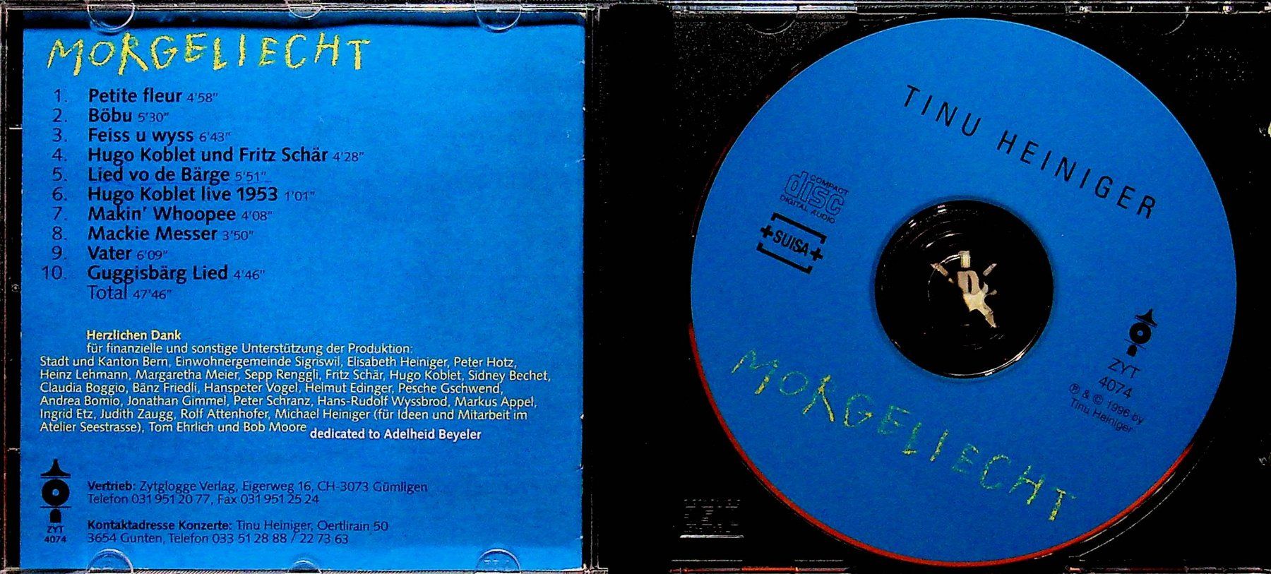 CD: CD Tinu Heiniger Morgeliecht – Usato da Reitnau venduto da Zaomir 2