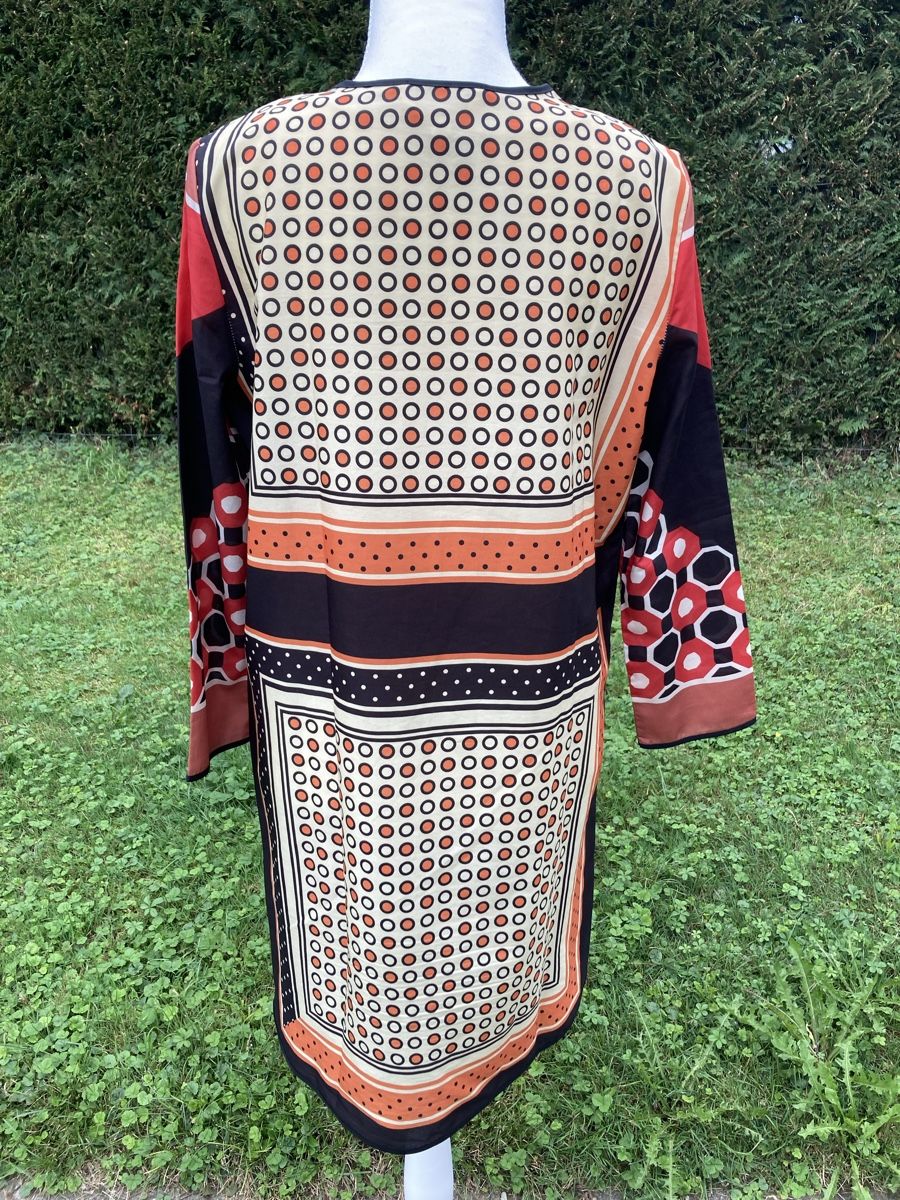 Vestiti: Retro Kleid bunt Punkte 100% Seide Grösse S/M – Usato da Thalwil venduto da helvetaki 3