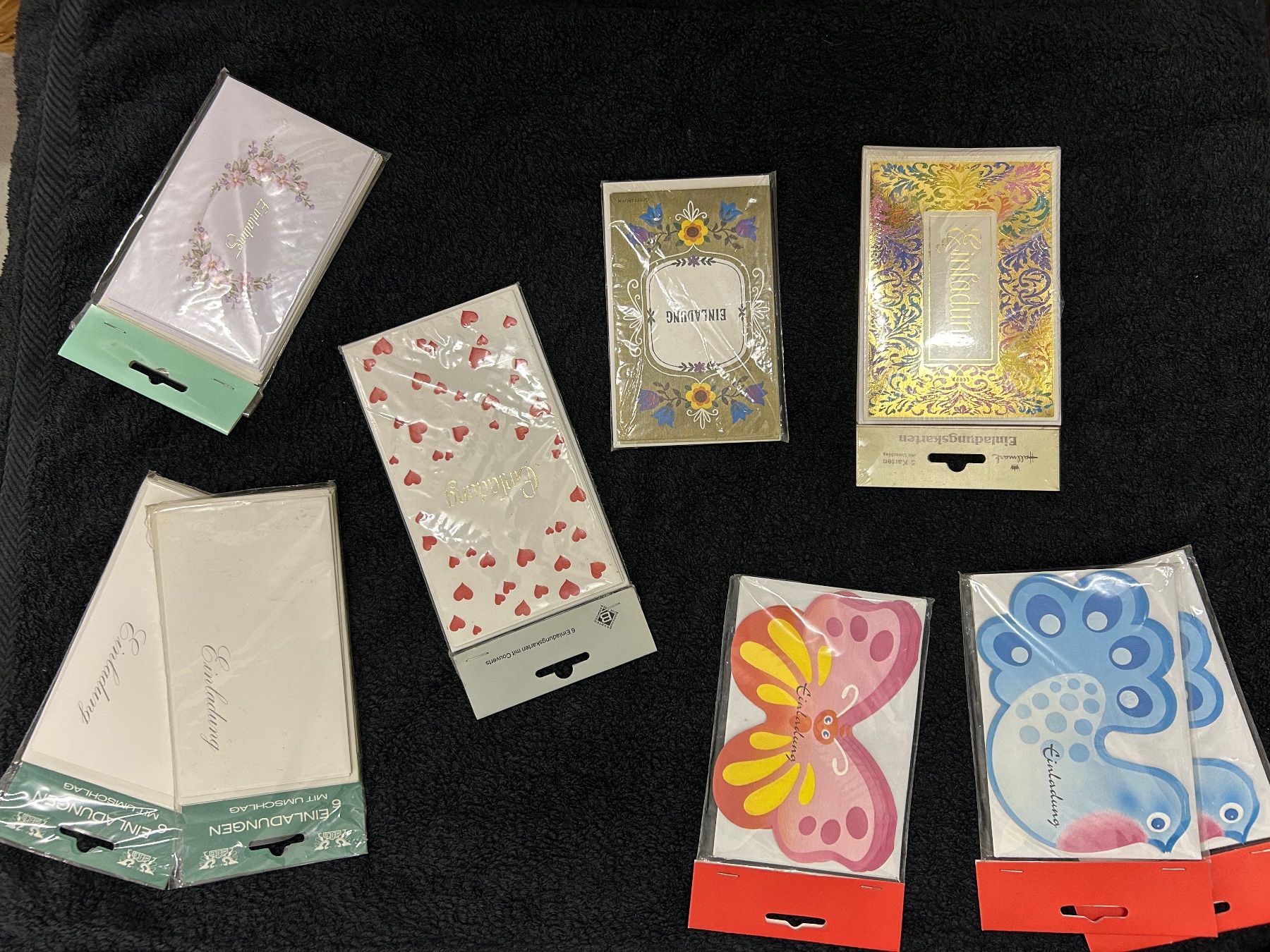 Cartoline: verschiedene Einladungskarten, neu und originalverpackt – Usato da Uetikon am See venduto da rst_qq69