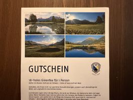 Gutschein 18-holes Greenfee 1 Person Golfclub Engadin
