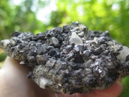 Bleiglanz mit Zinkblende und Quarz von Peru 466 gr.