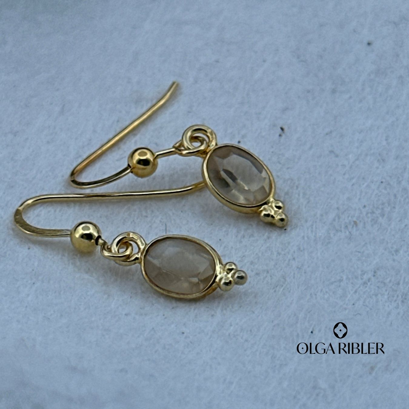 Olga Ribler Orecchini pendenti & Orecchini a lobo: Sterling Silber 925 Ohrringe mit Citrin – Nuovo (secondo la descrizione) da Luzern venduto da Schmuckoutlet 1
