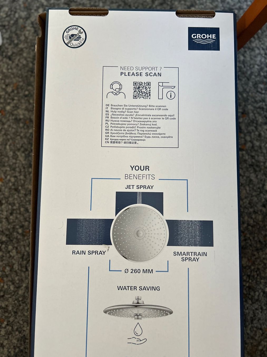 Grohe Docce: GROHE VITALO JOY SYSTEM 260 ,, NEU ,, – Nuovo e nell'imballaggio originale da Weissbad venduto da Usw63 5