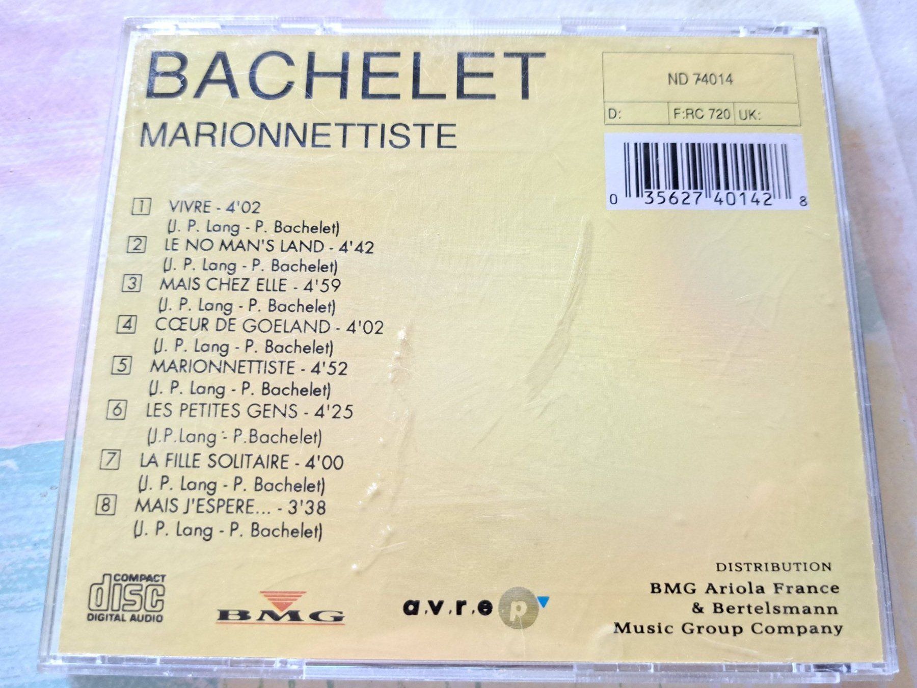 CDs: Cd Bachelet Marionnettiste  – D'occasion à Pully par bro_n52j 1