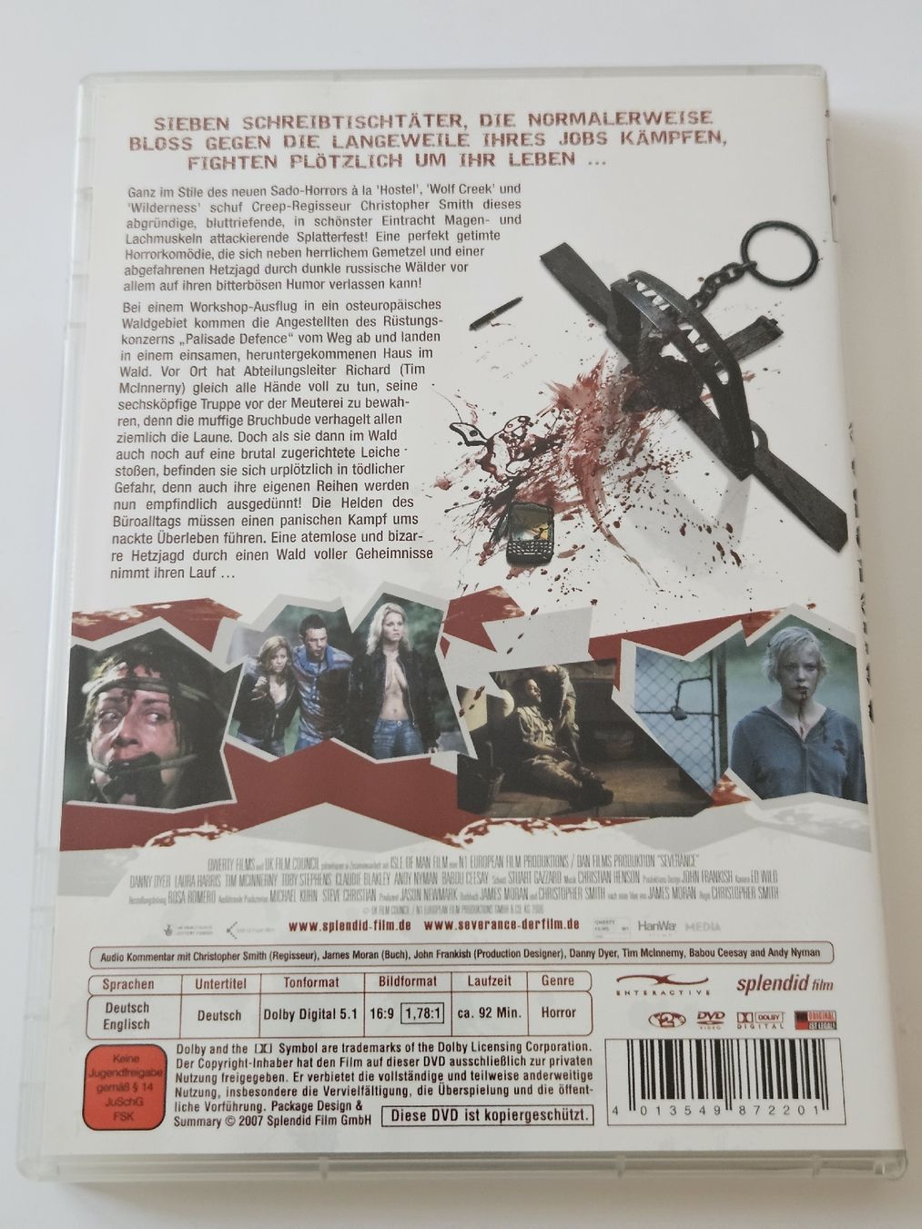 Tutti i DVDs: Severance - Ein blutiger Betriebsausflug - DVD FSK 18 – Usato da Oberdorf BL venduto da BaldenEagle 3