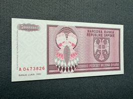 *** Banja Luka 1993 - Republika Srpska 50000000 Dinara aUNC