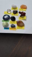 10er Set Trommelsteine mit seltenem Saphir blau: Set 57